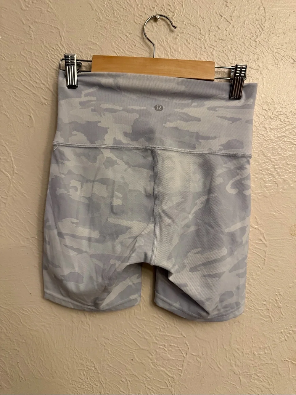 lululemon athletica High-Rise Light Gray Camo Bike Shorts